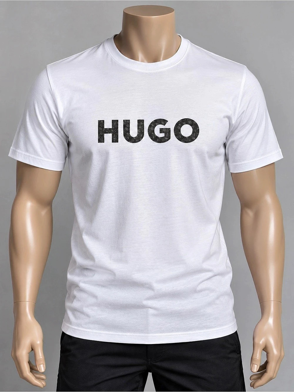 HUGO Men's Logo Short Sleeve Tee White Medium NWT
